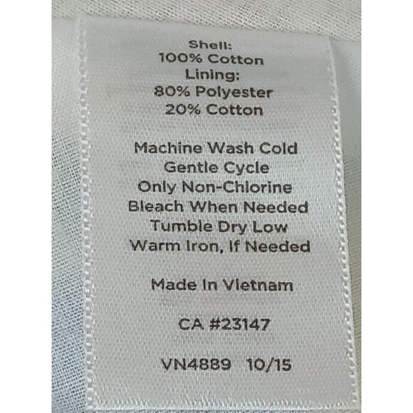 Talbot's A Line Midi Skirt White Colorful Berries Size 10 - Picture 5 of 6